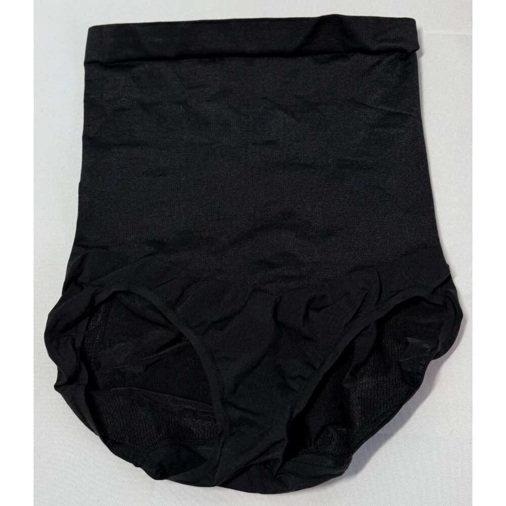 Madianform Womens High-Waisted Black Shapewear Briefs Medium - Picture 1 of 6